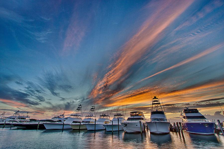 Sunset Photograph - Baytown Marina Sunset by Jason Ellis