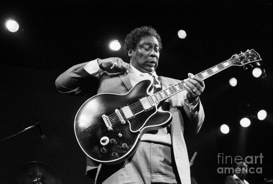 Music Photograph - B.b. King In New York by The Estate Of David Gahr