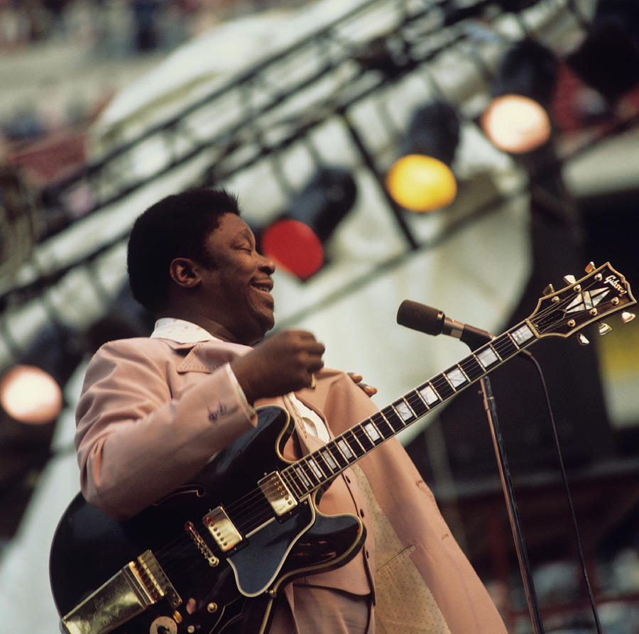 B.b. King Performs On Stage Photograph by David Redfern