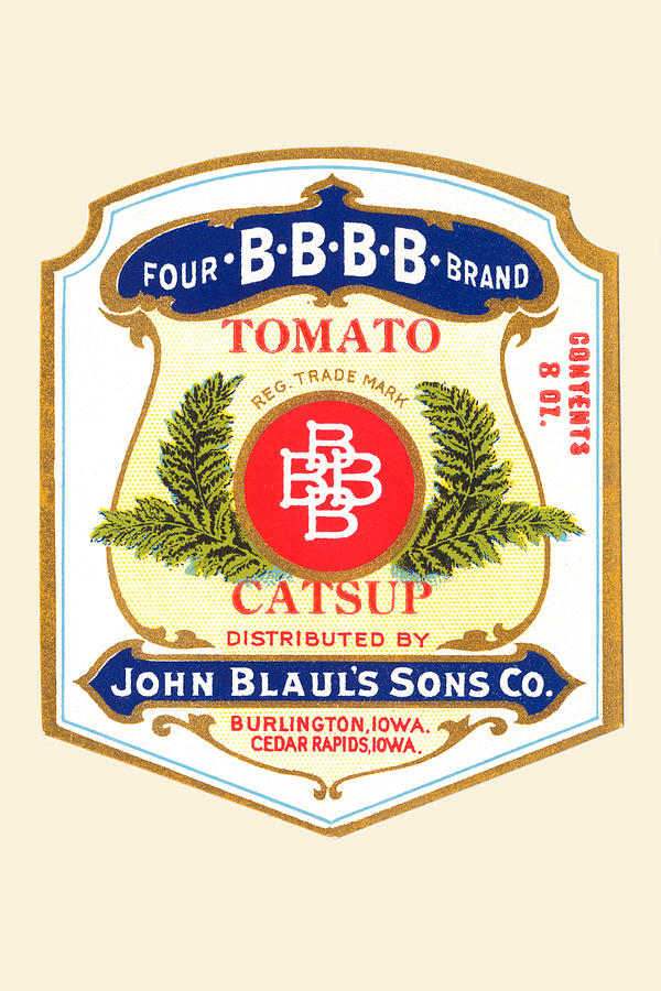 Tomato Painting - BBBB Tomato Catsup by Unknown