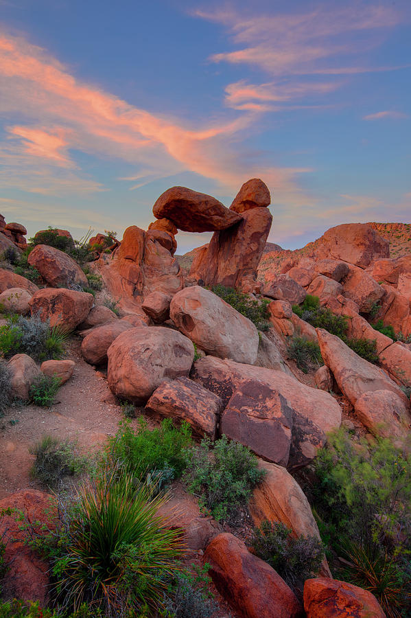 Bbnp - Sunset At Balanced Rock 1 Photograph By Rob Greebon - Fine Art 