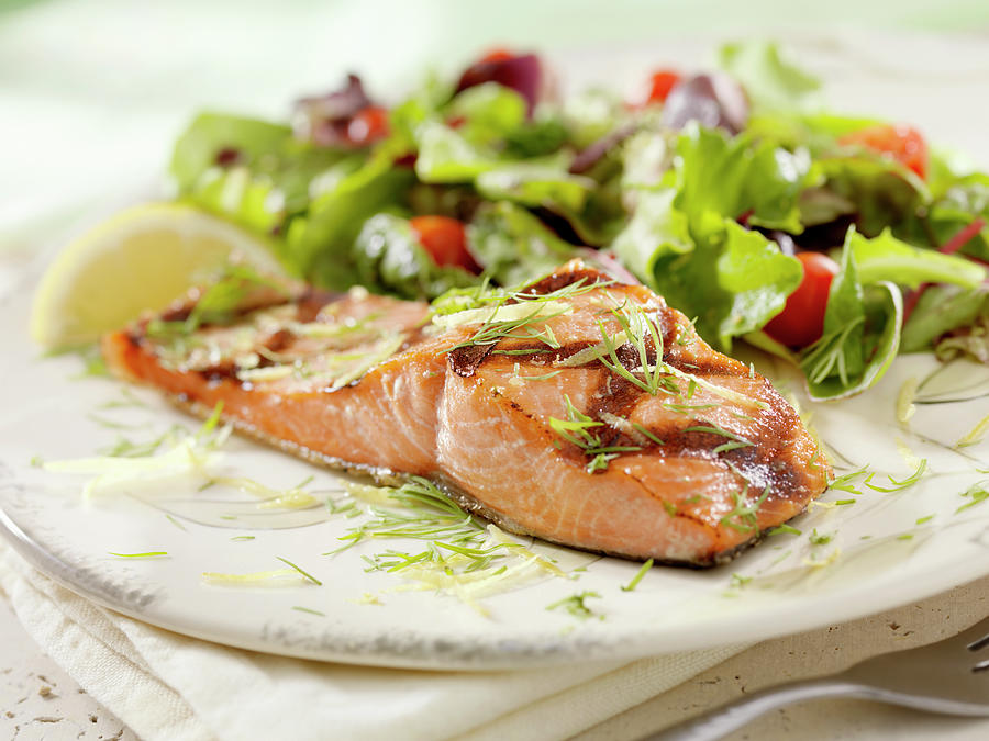 Bbq Grilled Salmon Fillet Photograph by Lauripatterson