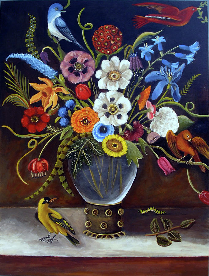 Bird Painting - Be Still Life by Catherine A Nolin