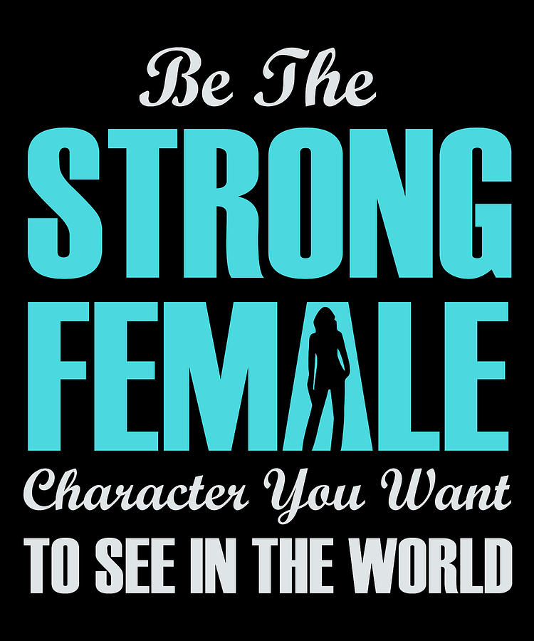 Feminist Digital Art - Be The small Female Character 1 by Lin Watchorn