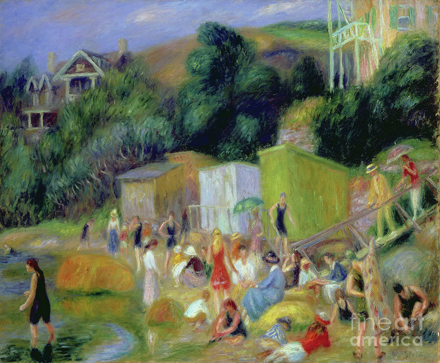 Beach At Annisquam, 1918 Painting by William James Glackens