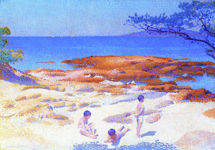 Henri Edmond Cross Painting - Beach At Cabasson - Digital Remastered Edition by Henri Edmond Cross Henri Edmond Cross Painting - Beach At Cabasson - Digital Remastered Edition by Henri Edmond Cross