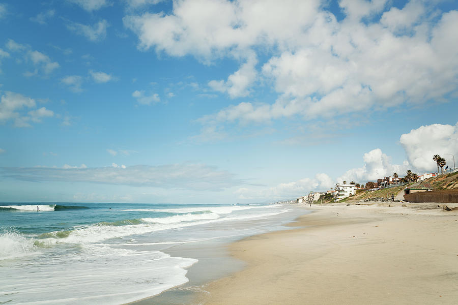 Beach At Carlsbad, San Diego Photograph by Yinyang