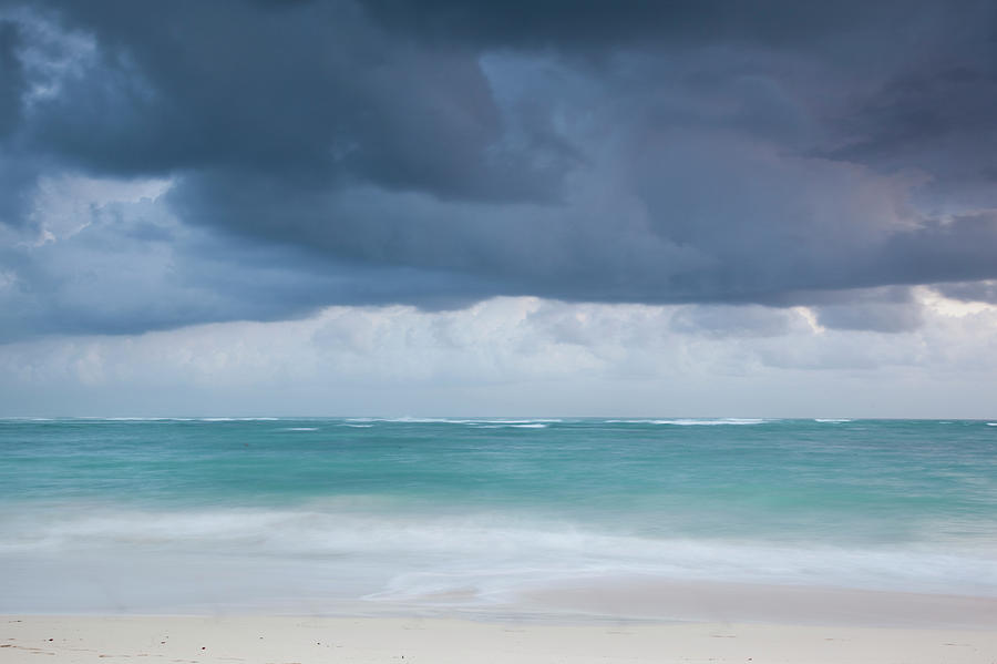 Beach At Dawn, Bavaro, Punta Cana Photograph by Walter Bibikow