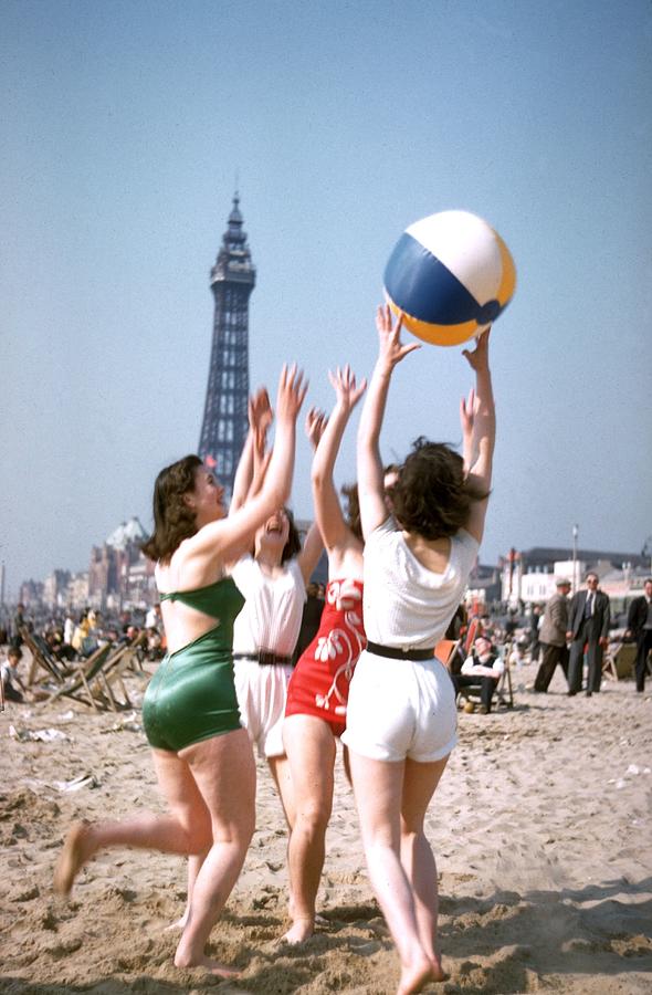 Beach Ball Fun Photograph by Hulton Archive