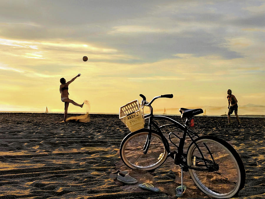 Sports Photograph - Beach Ball by Howard Dando