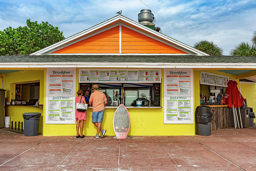 Beach Bar, Pass-a-grille, Florida Digital Art by Lumiere