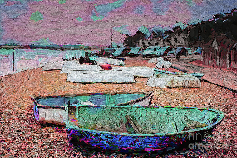 Beach Boats Cars Photograph by Jack Torcello