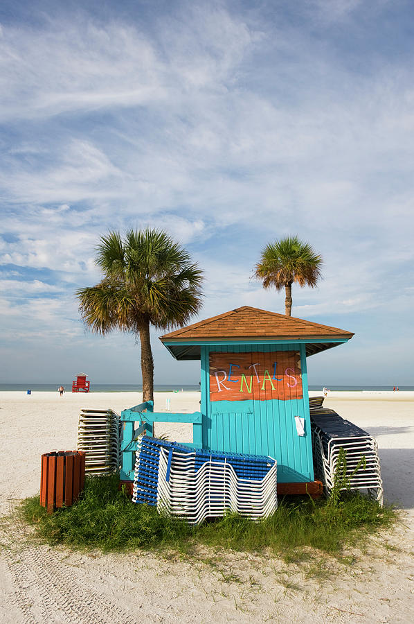 Beach Chair Rental Shack Photograph by Thomas Winz