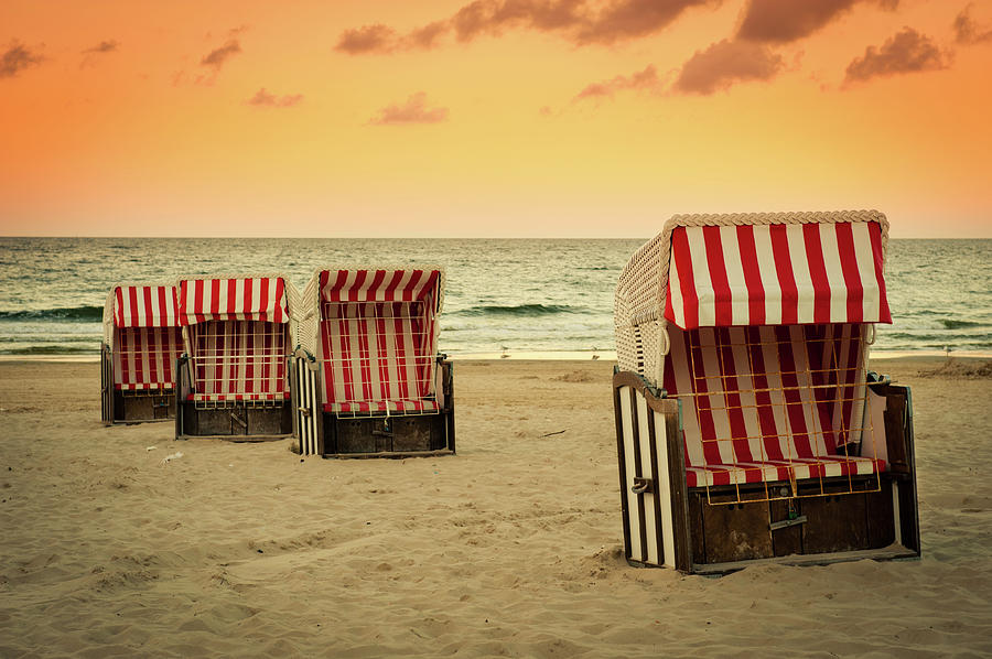 Beach Chairs Photograph by Trevorkloz