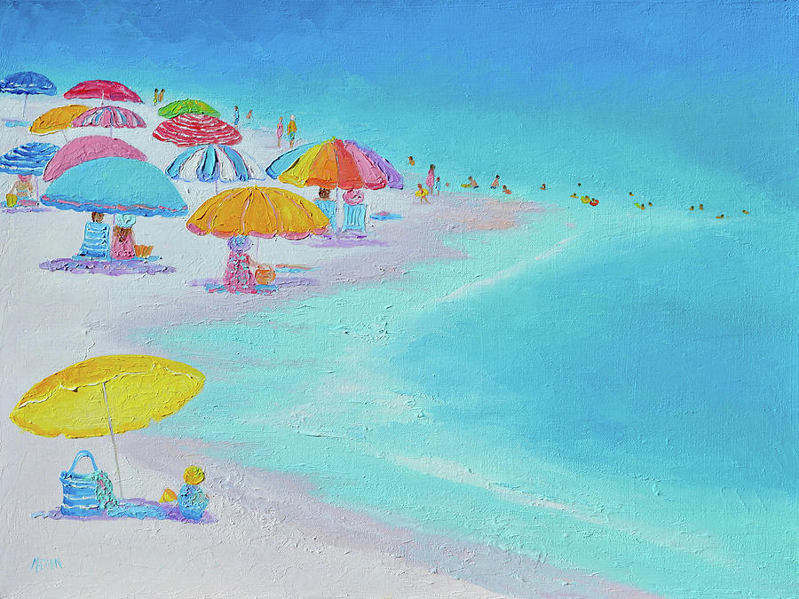 Beach Color Painting by Jan Matson