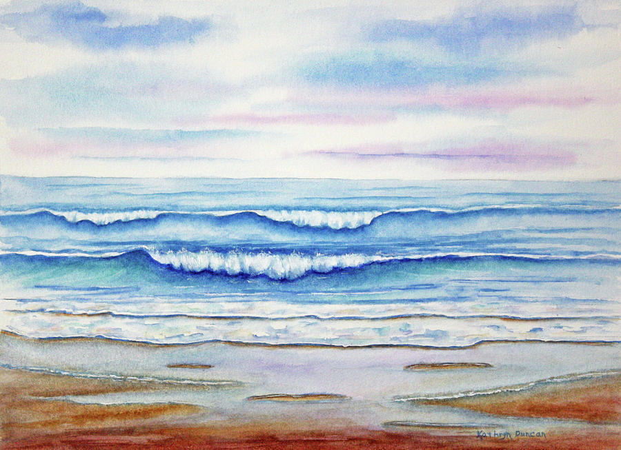 Beach Day Painting by Kathryn Duncan