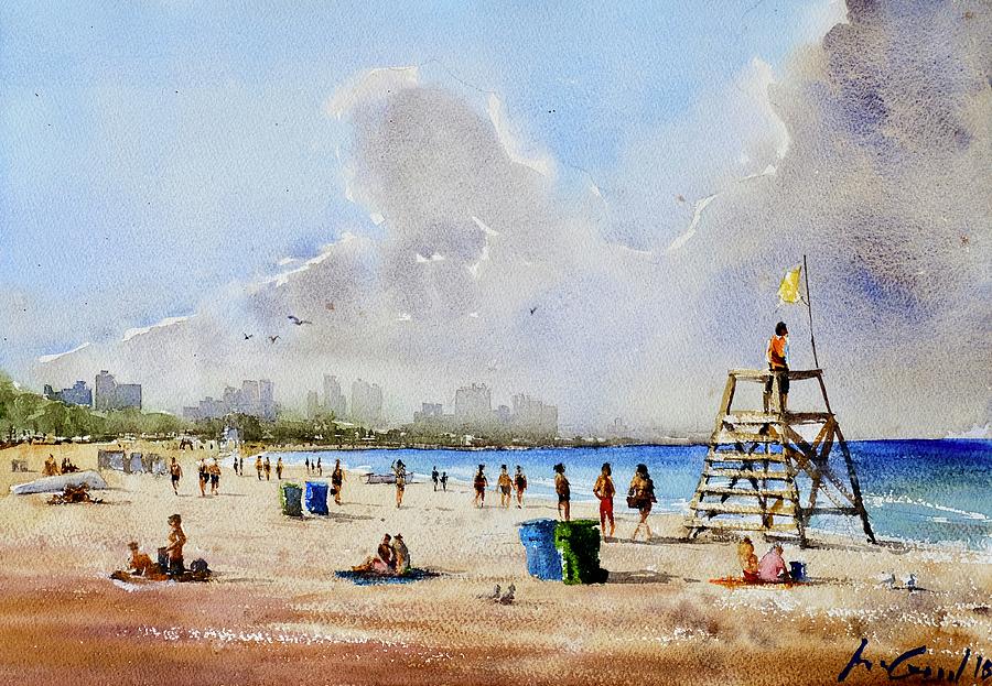 Tree Painting - Beach Day by Max Good