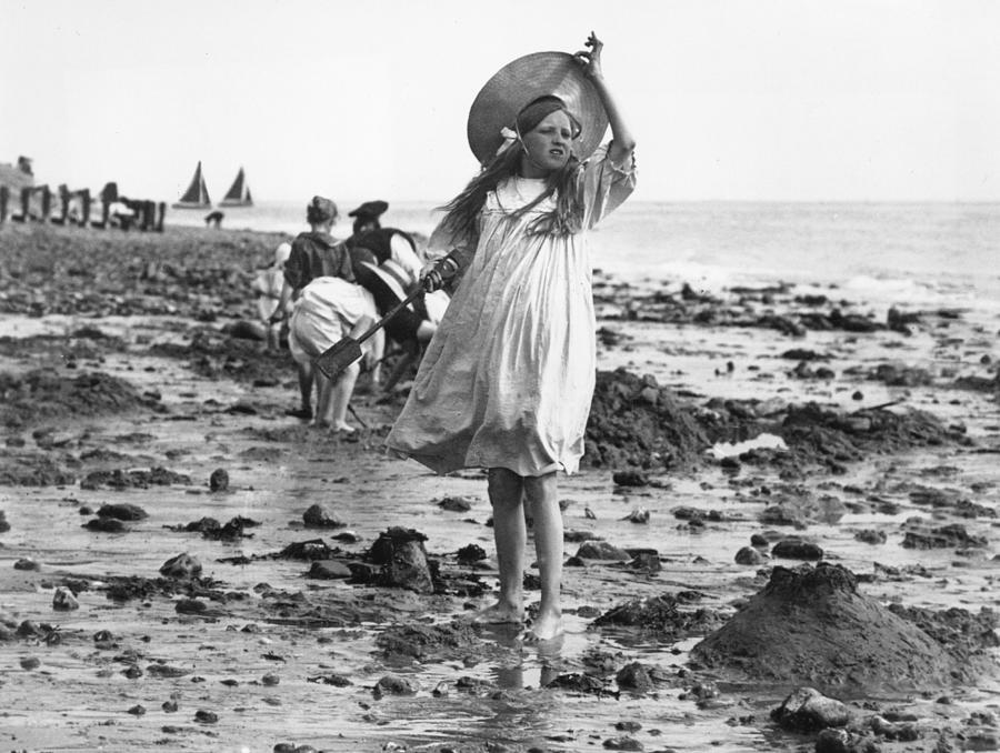 Beach Girl Photograph by F. J. Mortimer