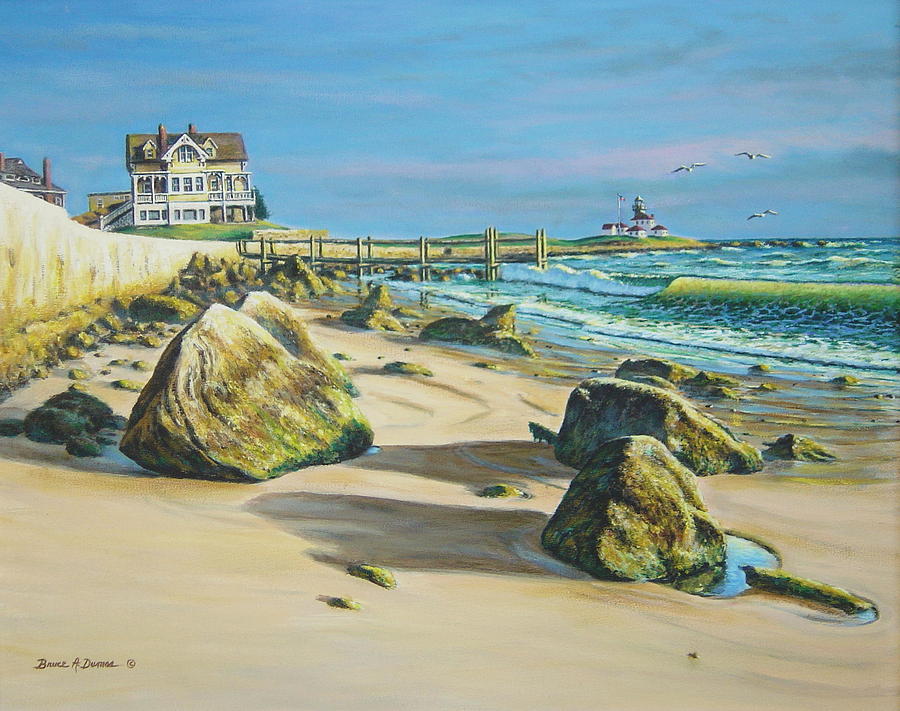 Beach House at Watch Hill Painting by Bruce Dumas