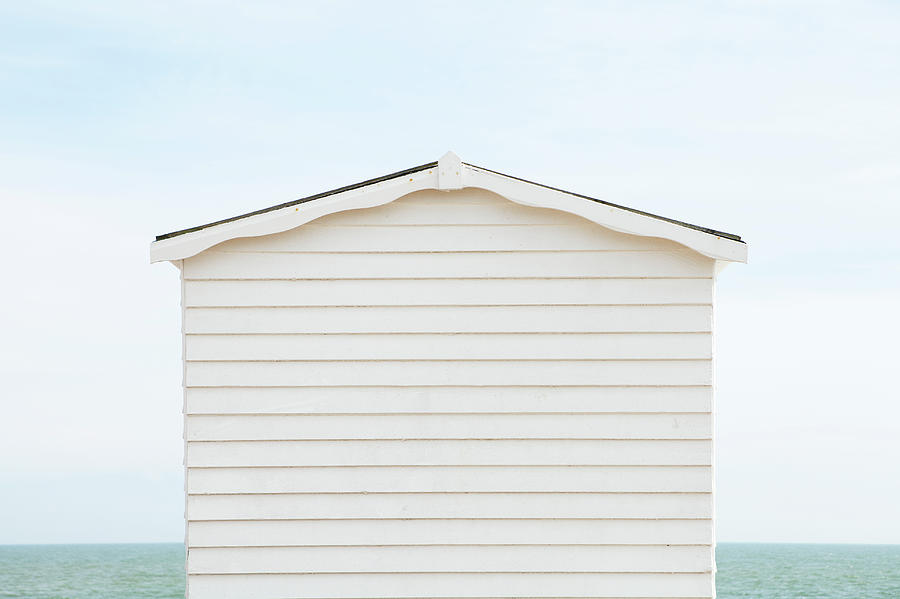 Beach Hut And Sea Photograph by James French