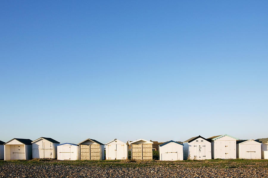 Beach Huts In A Row Photograph by James French