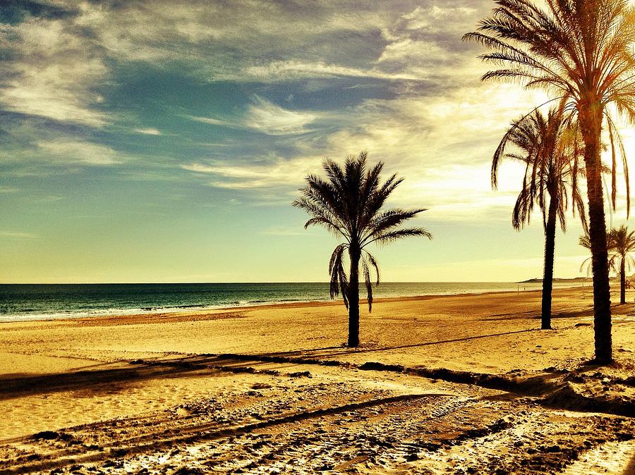 Beach In El Campello Photograph by A Richard Poolton Image