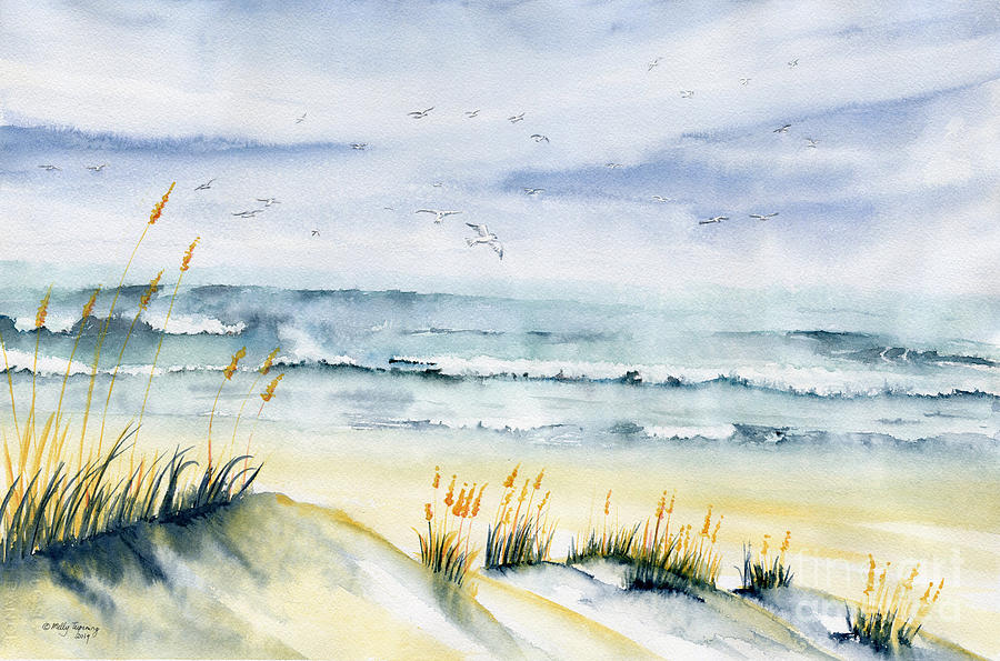 Beach Is Calling  Painting by Melly Terpening