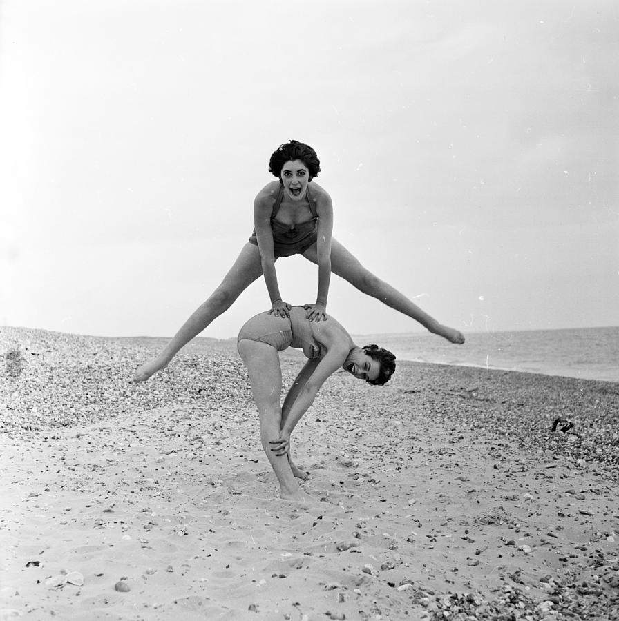 Beach Leap-frog Photograph by Harry Kerr Beach Leap-frog Photograph by Harry Kerr