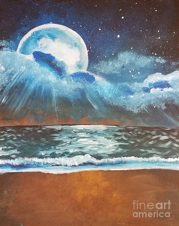 Beach Moon by Jennah Lenae Beach Moon by Jennah Lenae