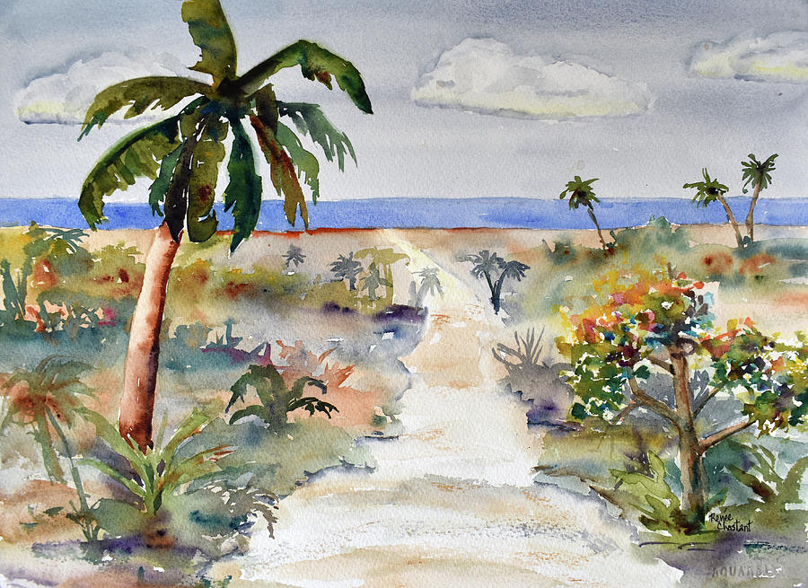 Beach Path Painting by Renee Chastant - Pixels