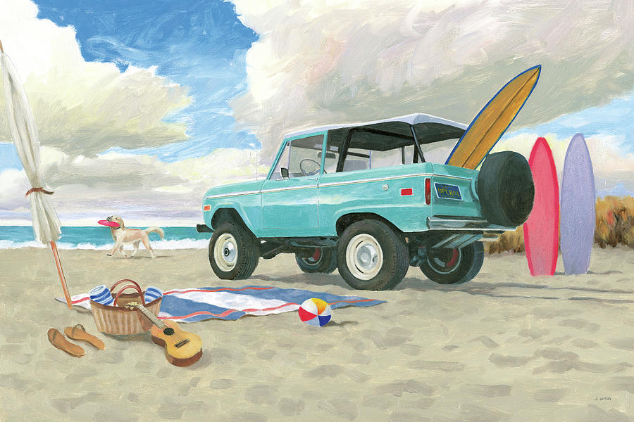 Animal Painting - Beach Ride I by James Wiens