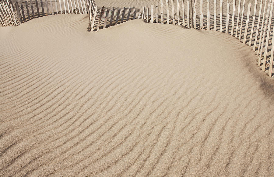 Beach Sand Fence, Nantucket Island Photograph by Nine Ok