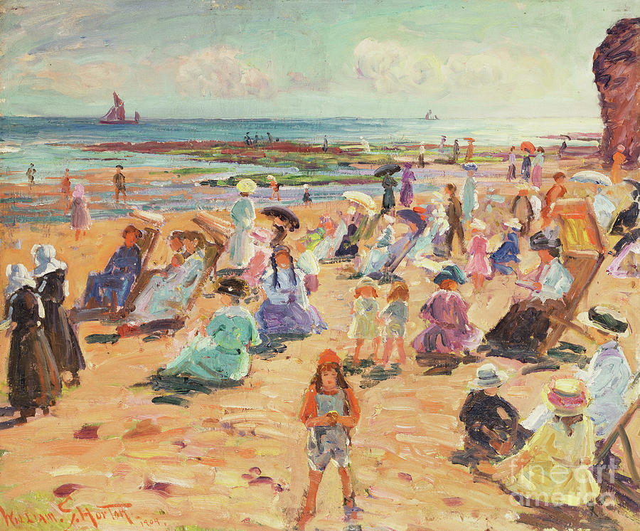 Beach Scene, 1909 Painting By William Samuel Horton - Fine Art America