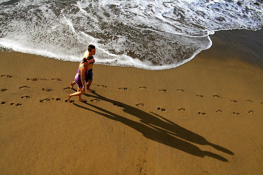 Beach Shadows Photograph by Bror Johansson