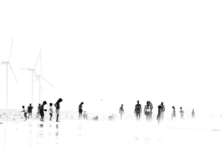 Beach Silhouettes IIi Photograph by Joke Scheerman