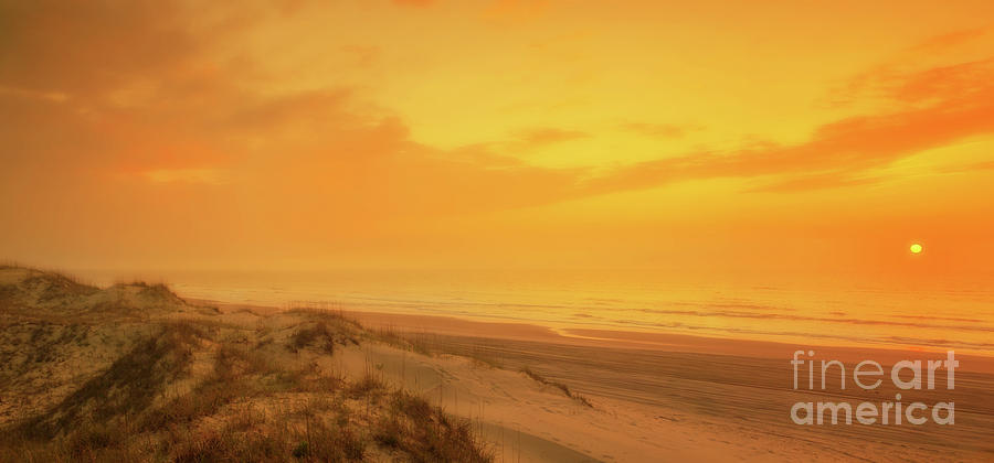 Beach Sunset Outer Banks Digital Art by Randy Steele