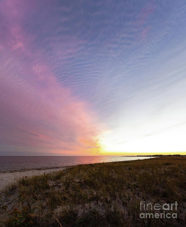 Beach Sunset West Dennis Cape Cod Photograph by Michelle Constantine