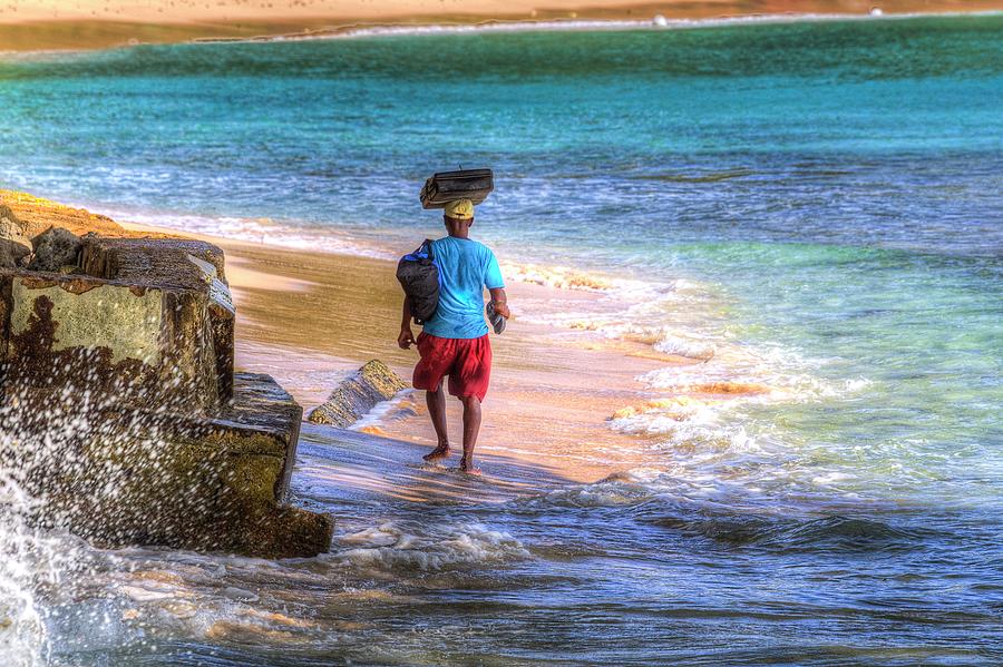 Beach Vendor Barbados Photograph By David Pyatt Fine Art America