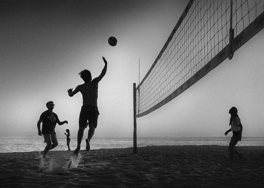 Sports Photograph - Beach Volleyball by Leah Guo