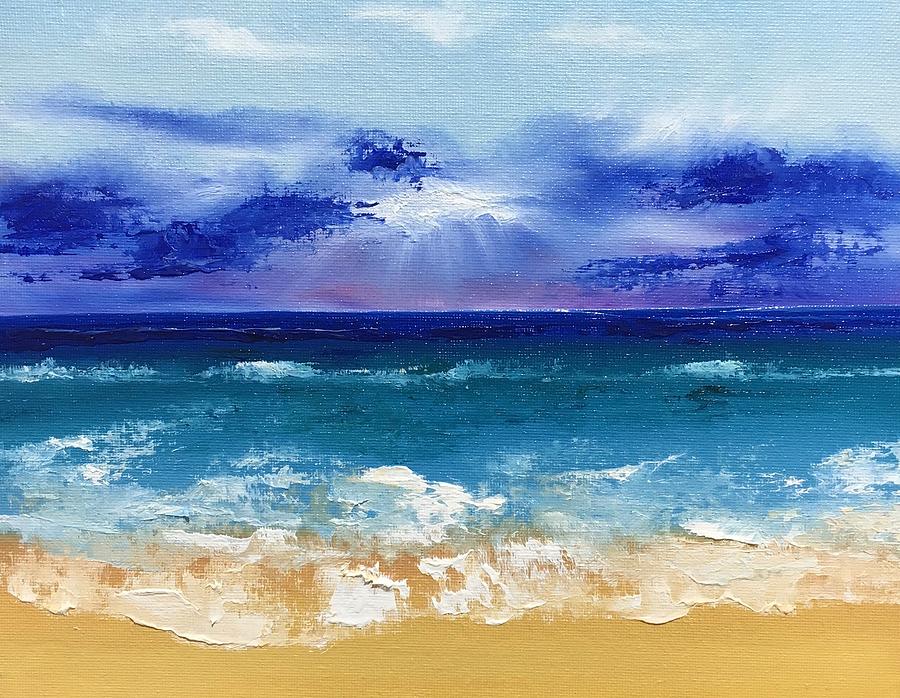 Beaches 10 Painting by Karen Fonda - Fine Art America