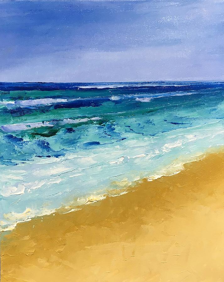 Beaches 6 Painting by Karen Fonda - Pixels