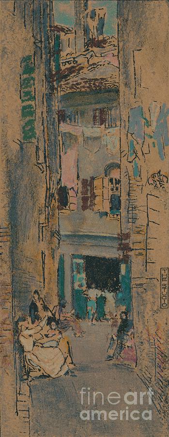 Bead Stringers Venice C 1904 Drawing by Print Collector