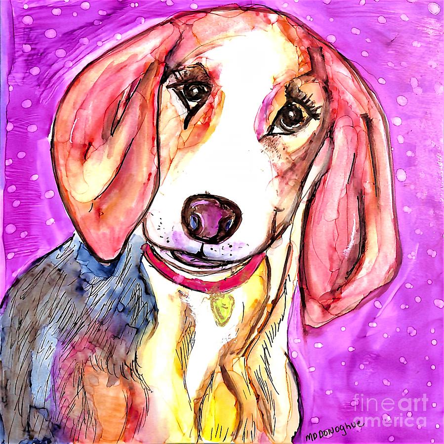 Beagle Baby Painting by Patty Donoghue