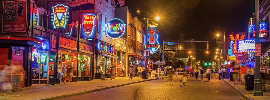 Beale Street in Memphis 005 Photograph by James C Richardson