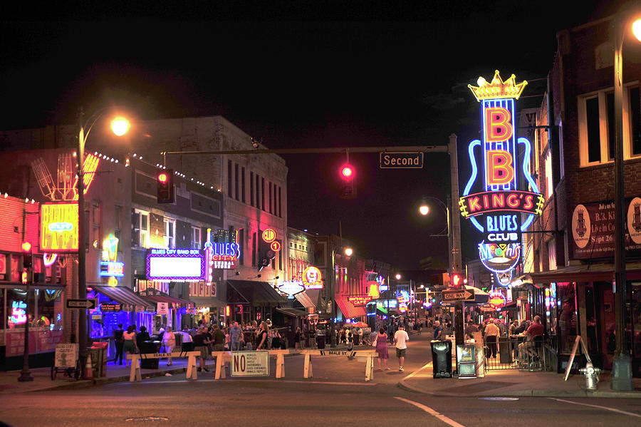 Beale Street in Memphis Photograph by James C Richardson