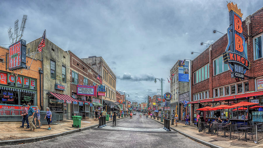 Beale Street Panorama Photograph by Susan Rissi Tregoning