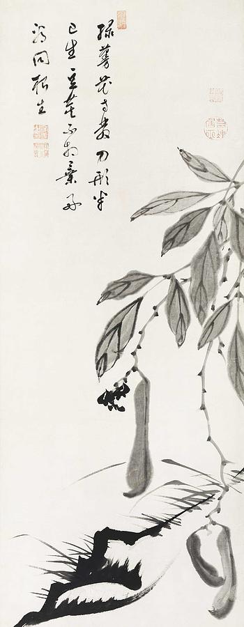 Bean Vine Illustration By Ito Jakuchu  1716  1800 Painting