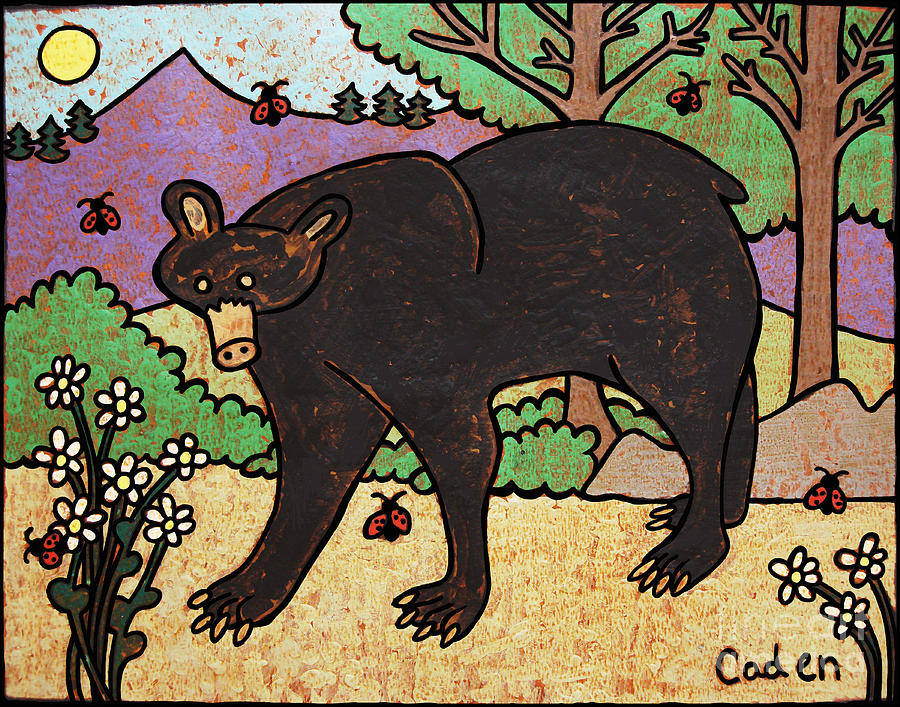 Cadens Bear 2 Painting by Amy E Fraser