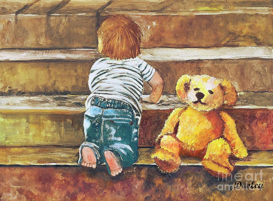Bear and His Boy Painting by Fine Art By Edie