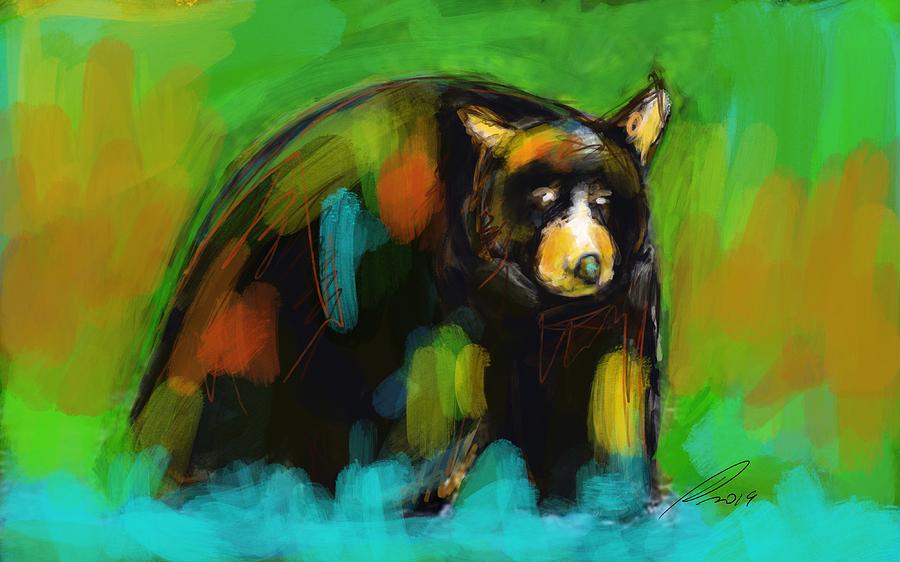 Bear Digital Art by Elliott Aaron From - Fine Art America